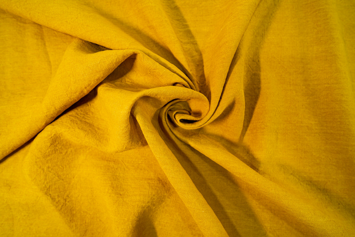 Lino 100% 1.40 Ancho Amarillo