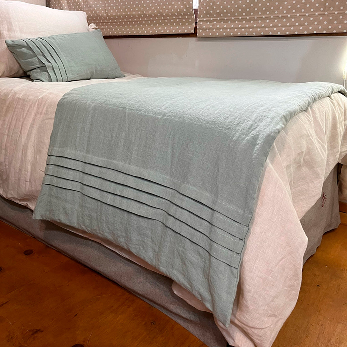 Piecera plaza y media 100% Lino