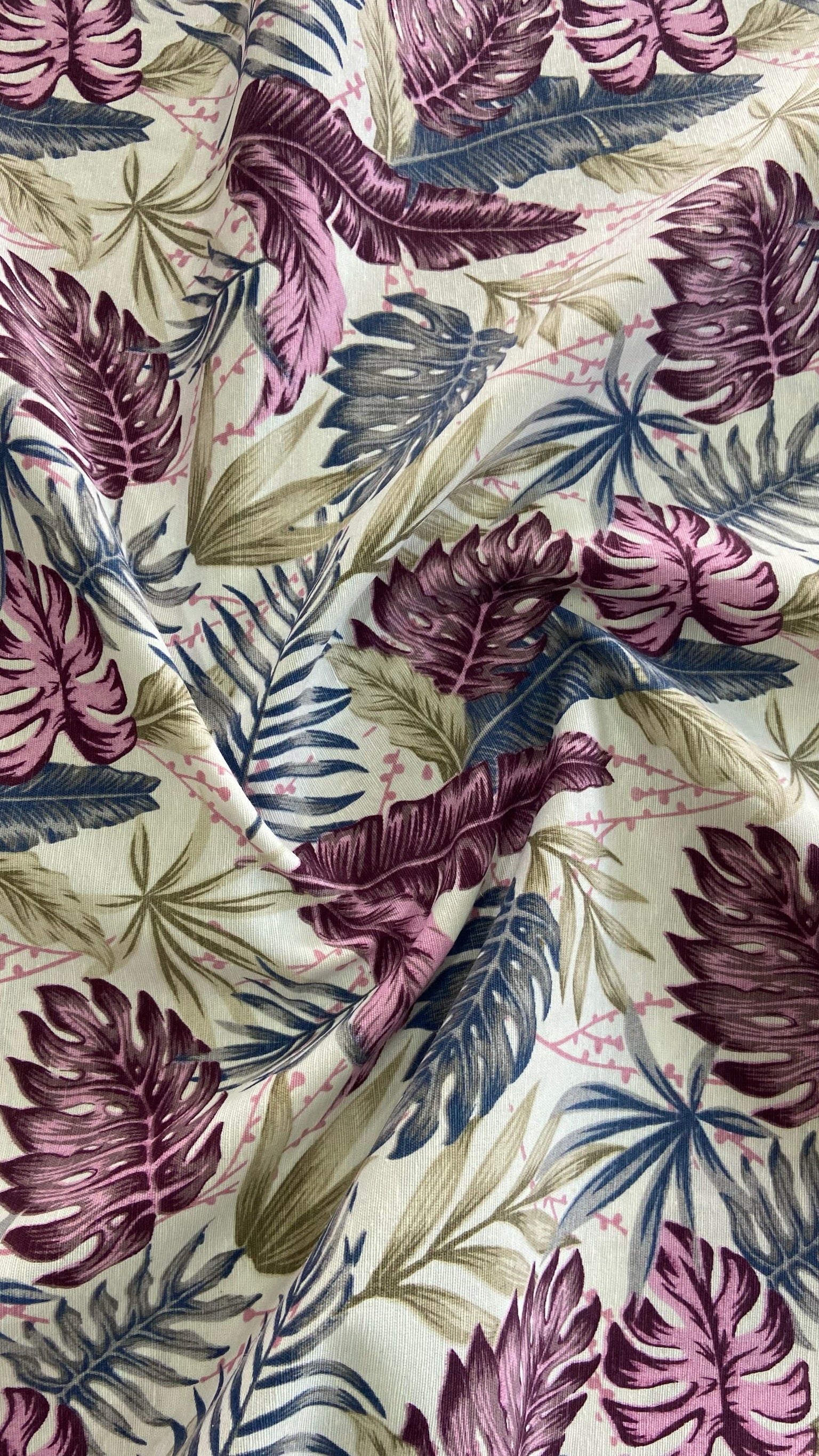 Mantel a Medida | Lona Ikea Tropical Fucsia y Azul (30% OFF)