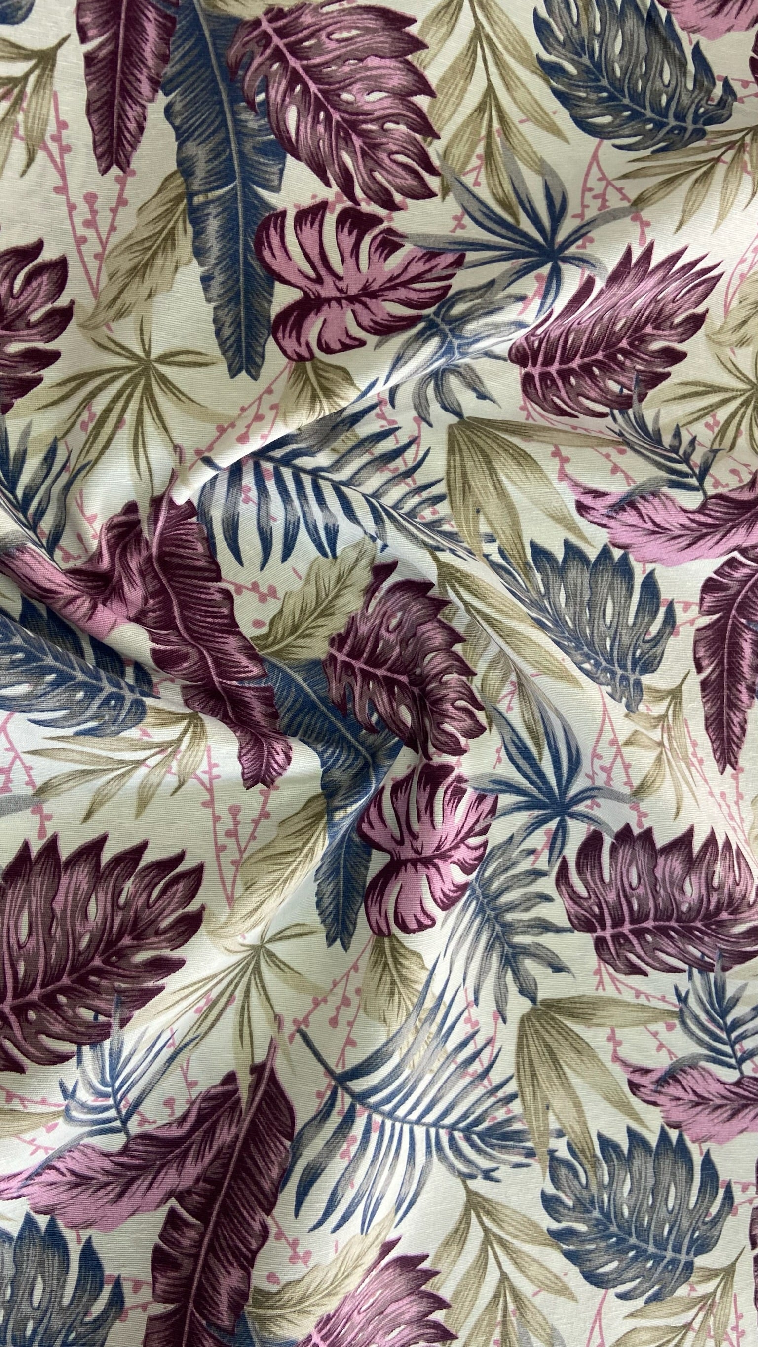 Mantel a Medida | Lona Ikea Tropical Fucsia y Azul (30% OFF)