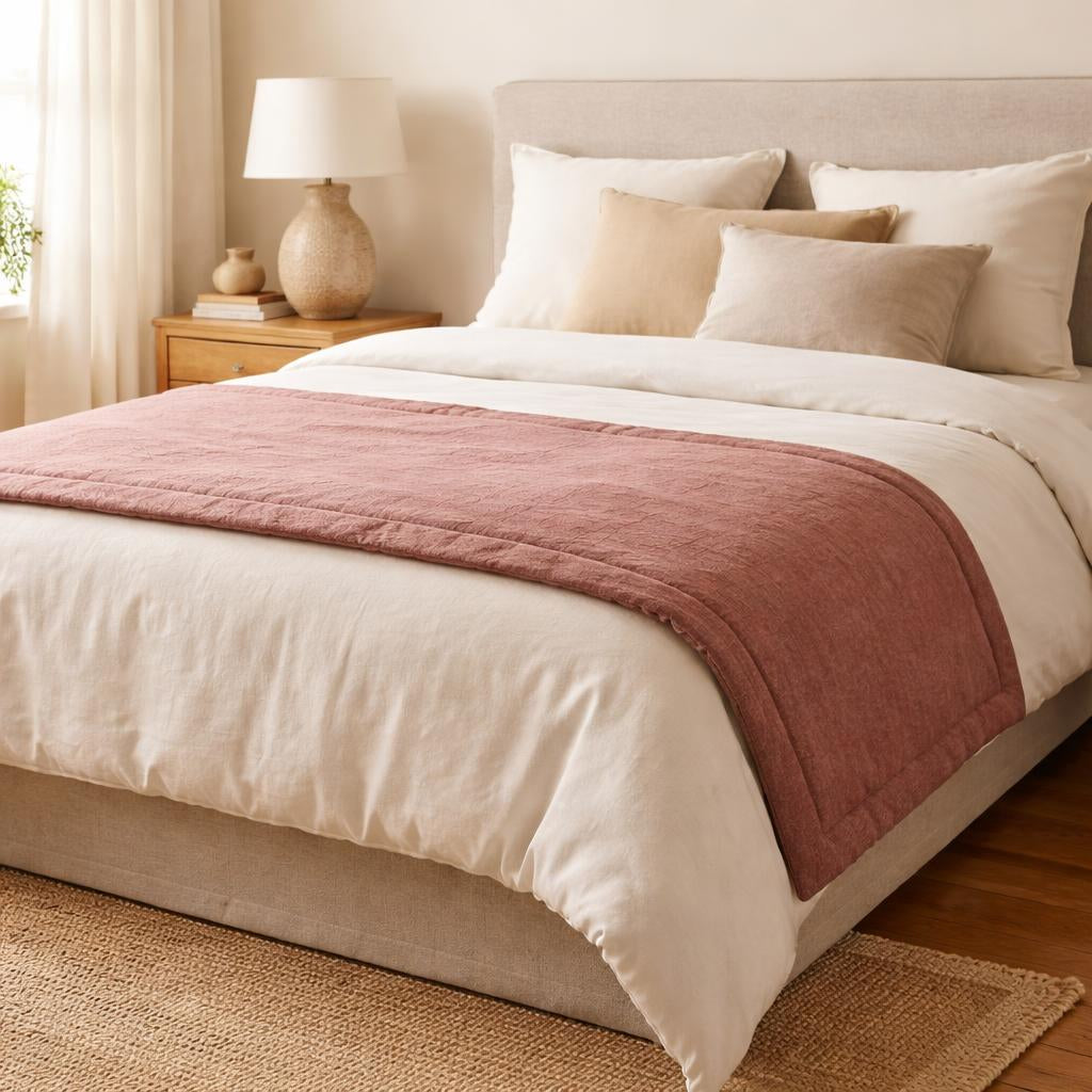 Piecera de lino 100% para cama