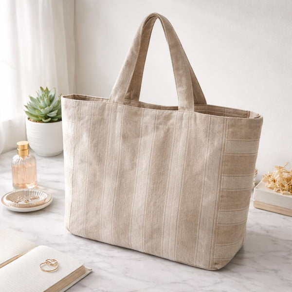 Bolso de lino 60x40 cm