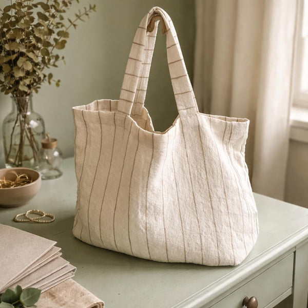Bolso de lino 40x40 cm