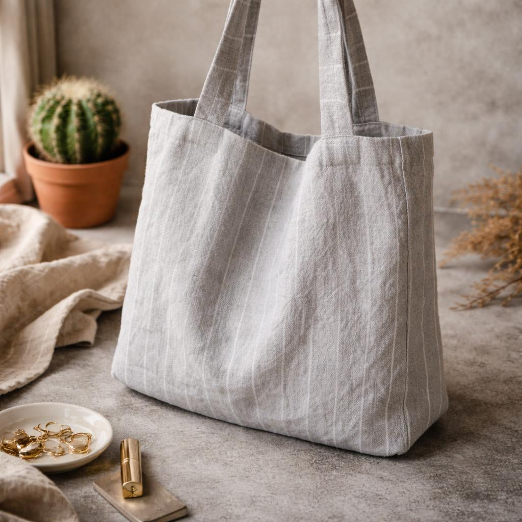Bolso de lino 40x40 cm