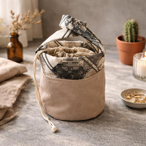 Bolso de tela con asas 30x25 cm