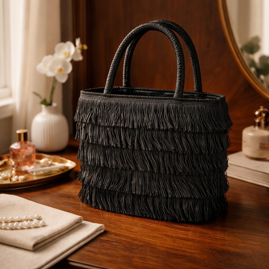 Bolso pequeño con flecos