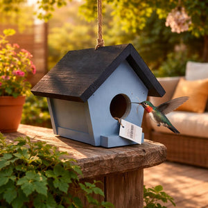 Casa para pájaros de madera