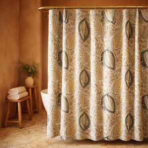 Cortina de baño de lona española 1.80 x 1.80 m