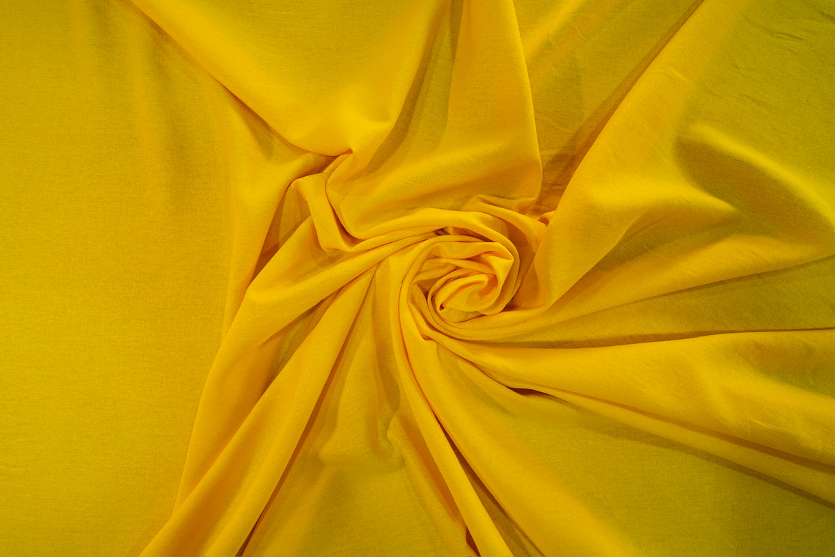 Tela Lino Rayón Color Amarillo - Ancho 1.4m