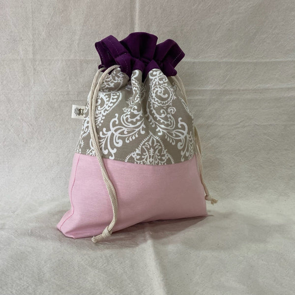 Bolsita de Colación rosa/morado – Tela Antimanchas & Interior Impermeable