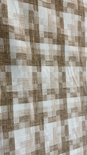 Mantel a Medida | Lona Ikea Cuadro Beige Texturizado (30% OFF)