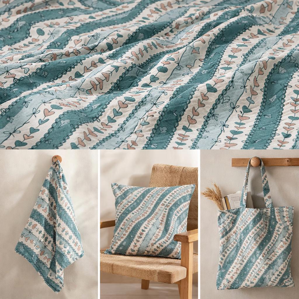 Lona estampada con pestaña 2,1 m ancho