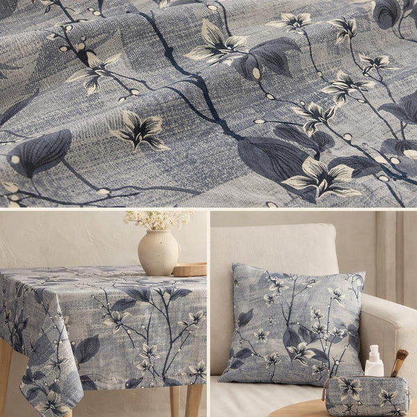 Lona estampada flores 150 cm ancho